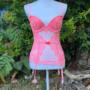 Victoria's Secret Pink Lace Corset size 34C